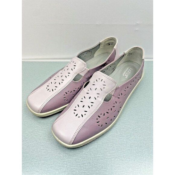 HOTTER Rimini Purple Women's  Leather Loafer Comfort Slip On Shoes, Size 11 - Picture 4 of 16
